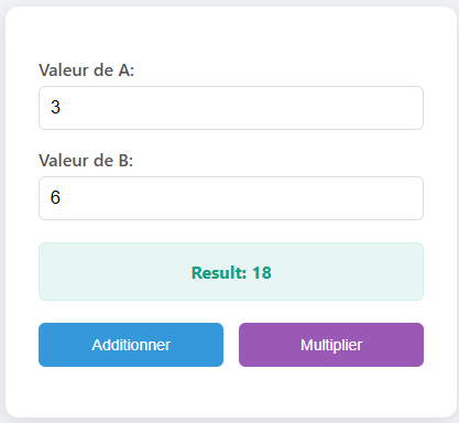 Résultat Calculatrice